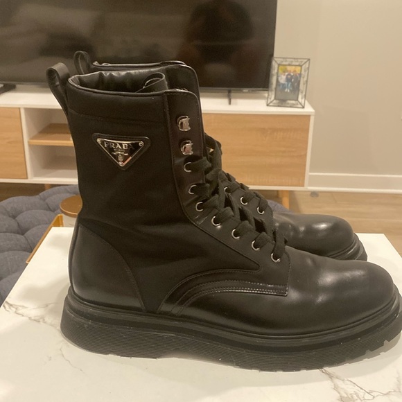 Prada men’s size 12 Boots in black - Picture 1 of 8
